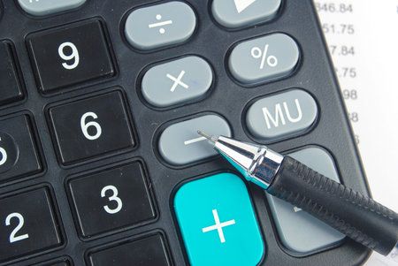 Calculator and pen