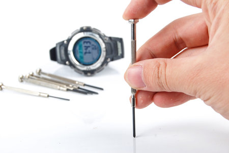 Precision screwdriver and digital watch