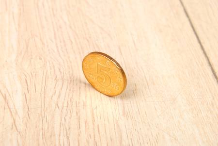 Coin on floorの写真素材
