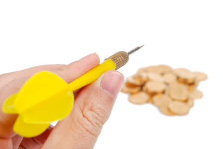 Dart and coinの写真素材