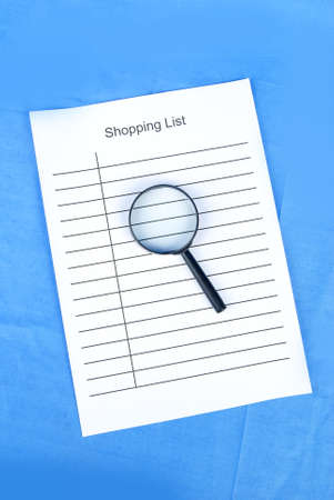 Shopping listの写真素材