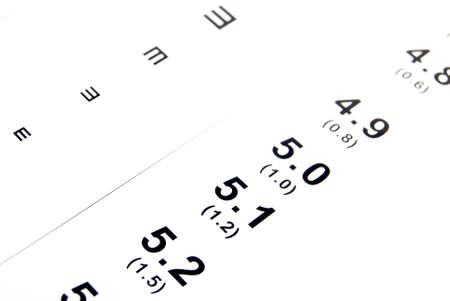 Eye chartの写真素材