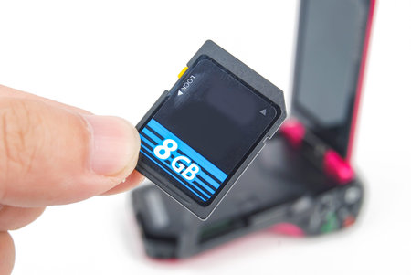 SD card with camcorder