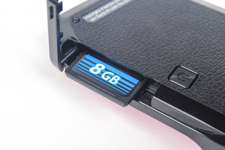 SD card with camcorder