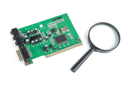 Magnifier with PCB