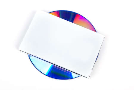Mobile harddisk with DVDの写真素材