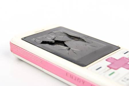 Broken cellphoneの写真素材
