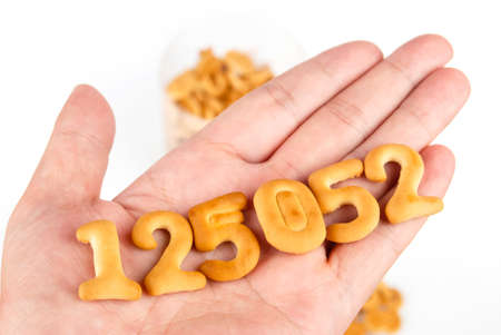 Letter cookiesの写真素材