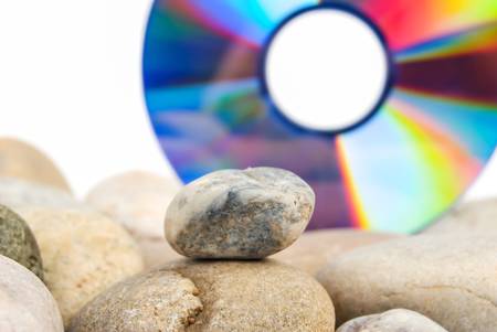 DVD with stonesの写真素材