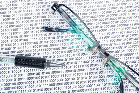 Eyeglasses on binary system page