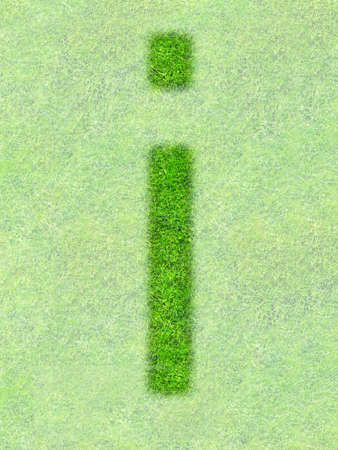 Grass letterの写真素材