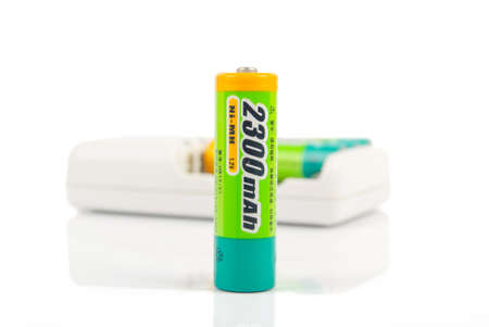 Battery and chargerの写真素材