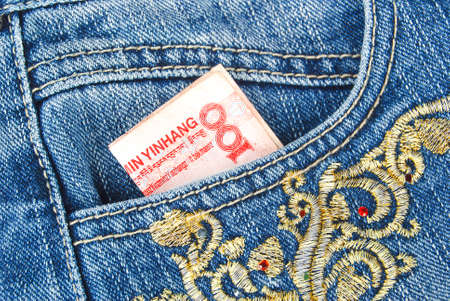 Jeans pocketの写真素材