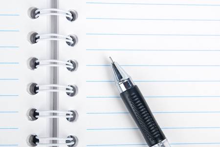 Notepad and penの写真素材