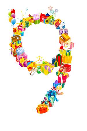 Gift letterの写真素材