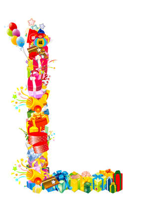 Gift letterの写真素材