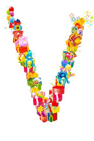 Gift letterの写真素材