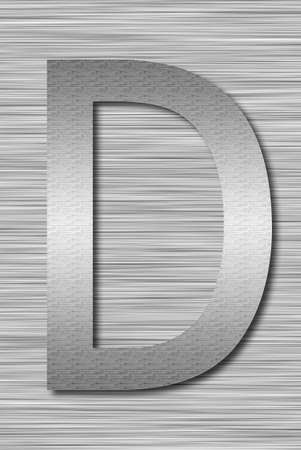Stainless steel letterの写真素材