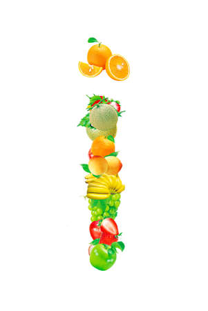 Fruit letterの写真素材