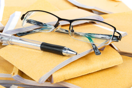 Document and glasses