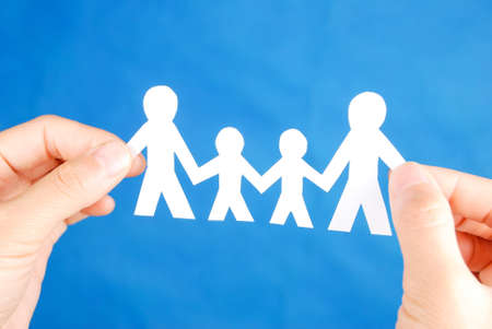 Paper chainの写真素材