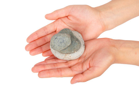 Stone in hand