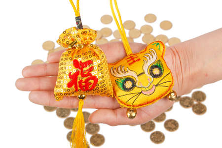 Sachet on coinの写真素材