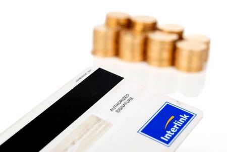 Credit card and coinの写真素材