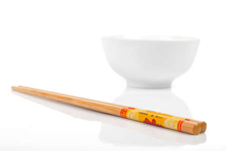Chopstick with bowlの写真素材