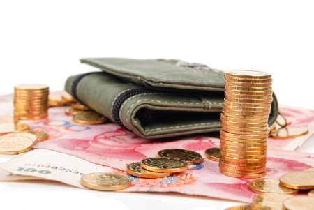 Wallet and currencyの写真素材