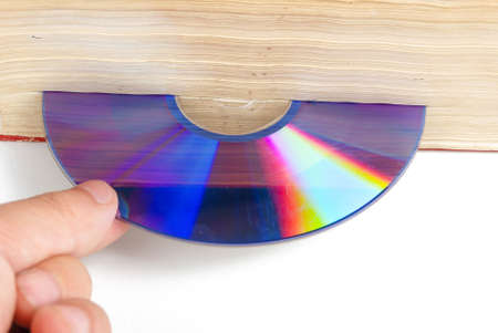DVD and bookの写真素材