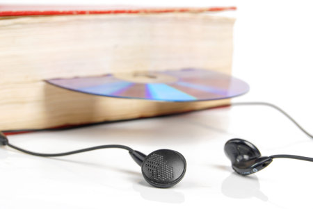 DVD and earphone with dictionary