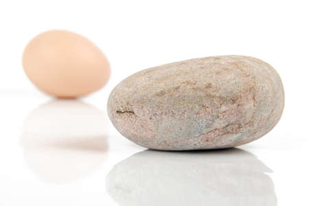 Stone with eggの写真素材