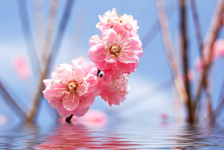 Peach blossomの写真素材