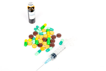 Syringe and medicine