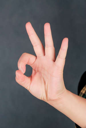Hand signの写真素材
