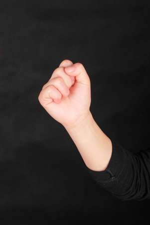 Hand signの写真素材