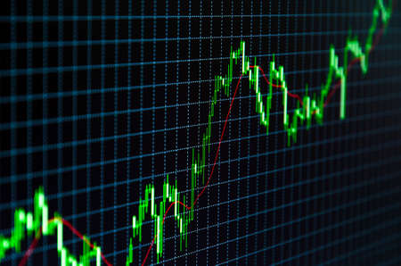 Company share price informationの写真素材