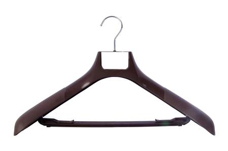 Dark wood coat hangerの写真素材