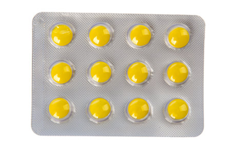 Tablets isolated on white