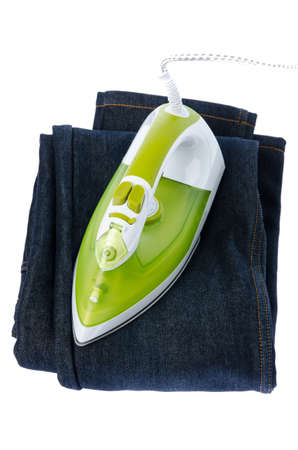 Ironing tool and jeansの写真素材