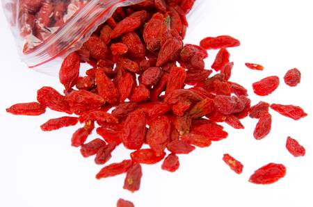 Red chinese wolfberry fruitの写真素材