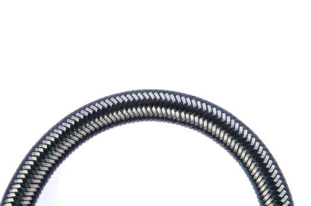Gray corrugated pipeの写真素材