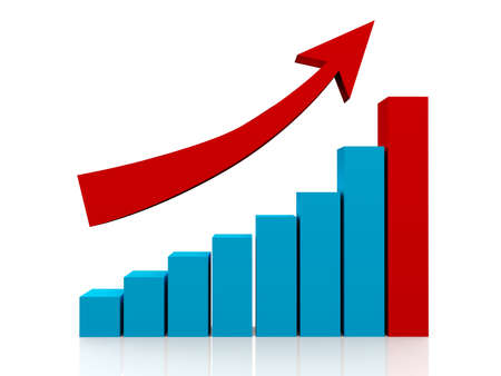 Diagram of business successの写真素材