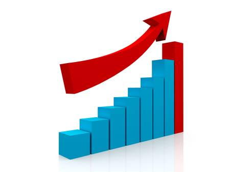 Diagram of business successの写真素材