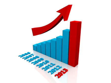 Diagram of business successの写真素材
