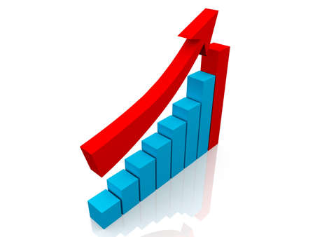 Diagram of business successの写真素材