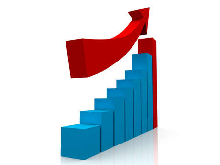 Diagram of business successの写真素材
