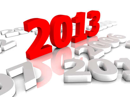 New year 2013 and the old yearsの写真素材