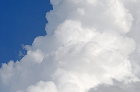 a big white clouds against blue sky